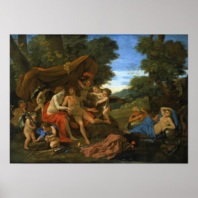 Poster Poussin - Marte E Vênus (Frente)