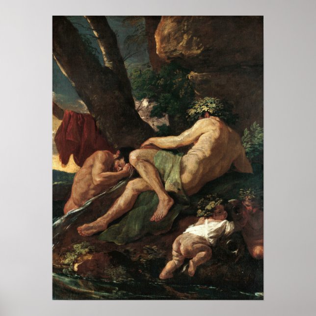 Poster Poussin - Midas Lavando Na Fonte Do Pacto… (Frente)