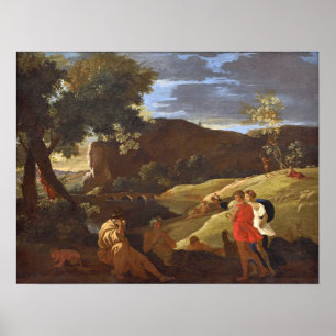 Poster Poussin - Midas Pan E Pastores