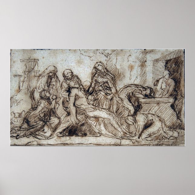 Poster Poussin - O Entombamento (Frente)