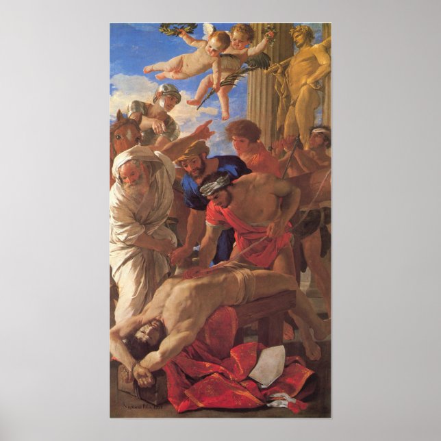 Poster Poussin - O Martírio de São Erasmo (Frente)