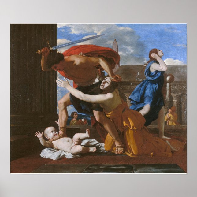 Poster Poussin - O Massacre Dos Inocentes (Frente)