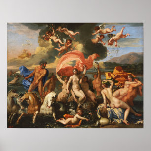 Poster Poussin - O Nascimento De Vênus