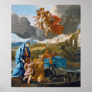 Poster Poussin - O Regresso da Sagrada Família do Egito