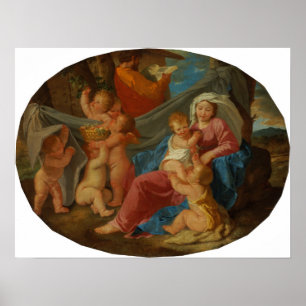 Poster Poussin - O Resto No Voo Para O Egito