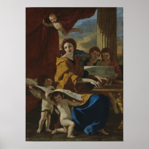 Poster Poussin - Sainte Cecile