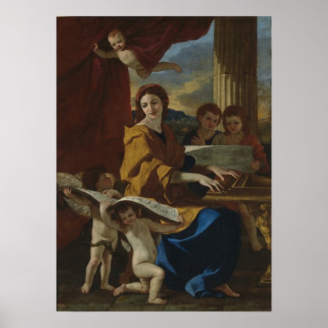 Poster Poussin - Santa Cecília (Frente)