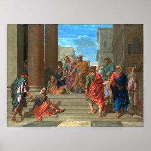 Poster Poussin - Santos Peter E John A Curar O Lame...