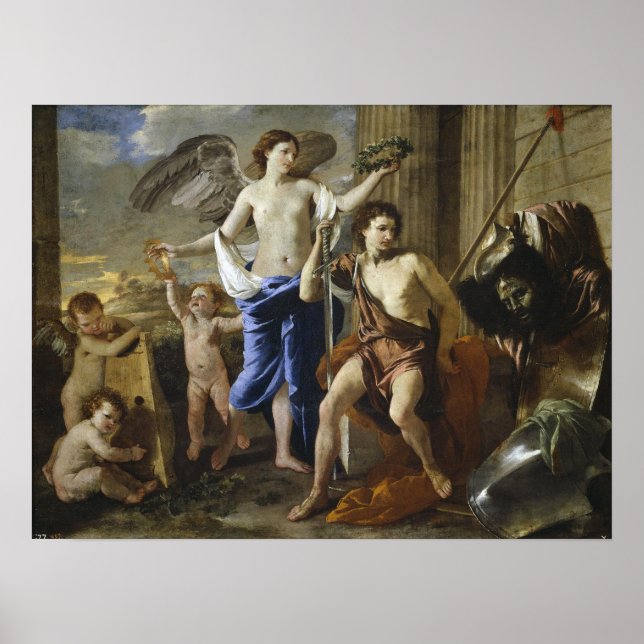 Poster Poussin - Triunfo de David (Frente)