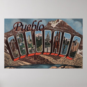 Poster Povoado indígeno, Colorado - grandes cenas da
