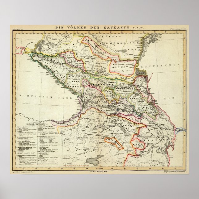 Pôster povos do Cáucaso (Frente)