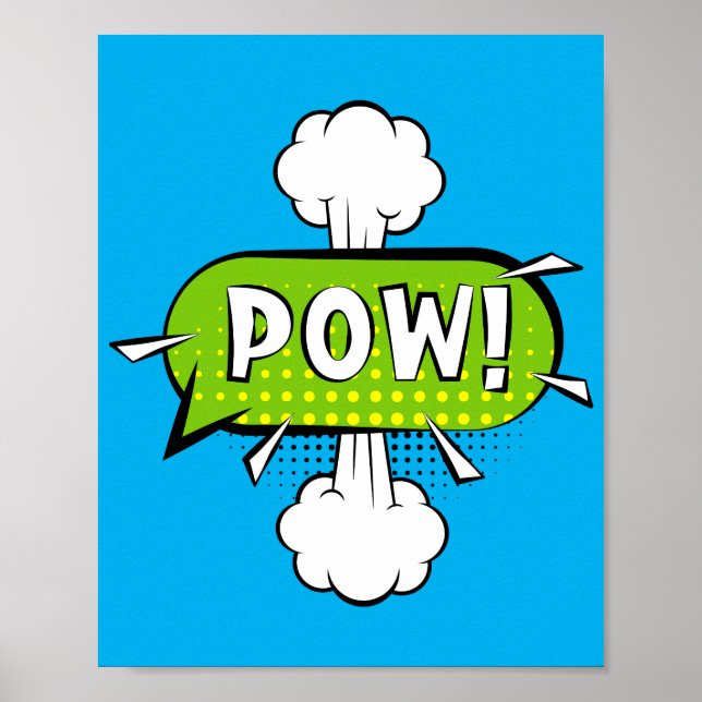 Poster Pow! Almoço Dinâmico de Pop (Frente)
