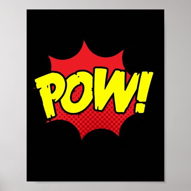 Poster Pow! Impacto em banda desenhada de Pop (Frente)