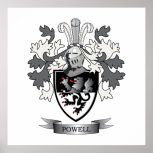 Pôster Powell Family Crest Coat of Arms