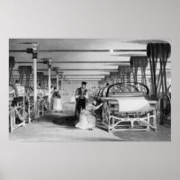 Power Loom Weaving, gravado por J. Tingle, 1835