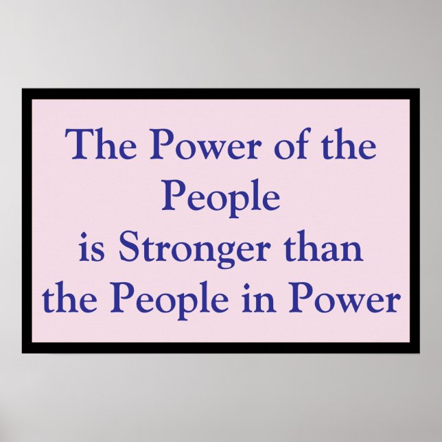 Poster Power of the People (Frente)
