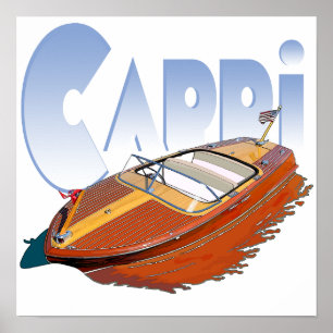 Pôster Powerboat de Capri