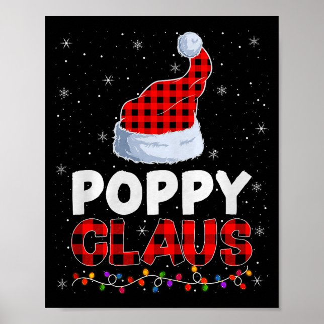 Poster Ppy Claus Christmas Pajamas Santa Matching Family  (Frente)