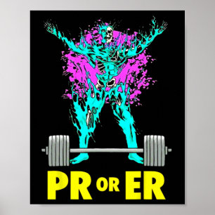 Poster Pr Ou Er Musculação Da Construção De Crimes De Pes