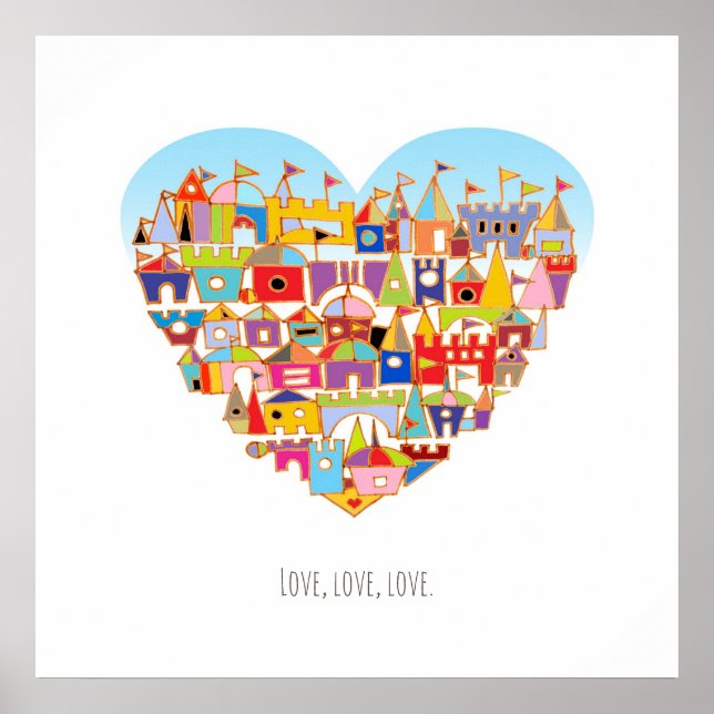 Pôster Praça da Aldeia Feliz (Frente)