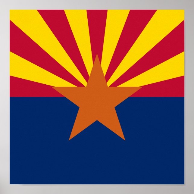 Pôster Praça da Bandeira do Arizona (Frente)