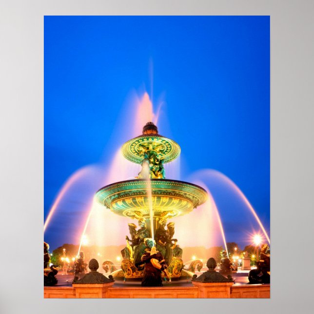 Poster Praça da Concorde, Paris, França (Frente)