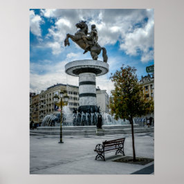 Poster Praça da Macedônia em Skopje