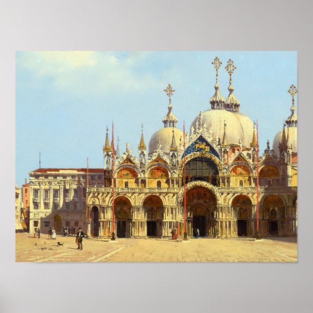 Poster Praça de São Marcos, Veneza (Frente)