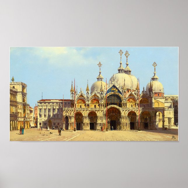Poster Praça de São Marcos, Veneza (Frente)