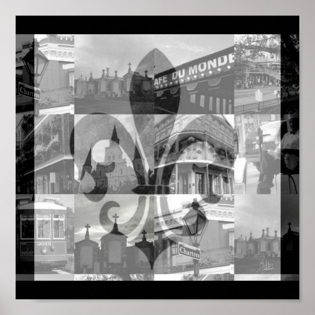 Poster Praça Nova Colagem Orleans [Impressão de Tela] (Frente)