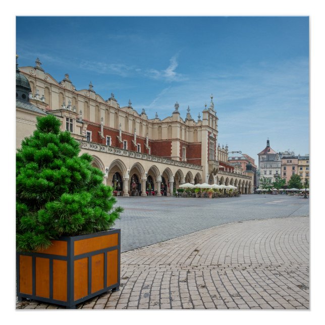 Pôster Praça principal na cidade antiga de Cracóvia, Polô (Frente)