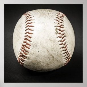 Poster Praça Trabalho de arte de Bola de Baseball