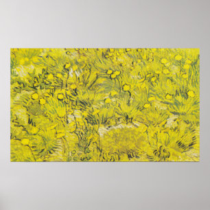 Poster Prado de Van Gogh - Flores Silvestres Amarelas Vib