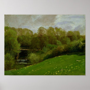 Pôster Prado e floresta, 1895