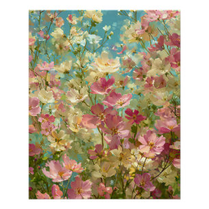Pôster Prados Coloridos de Flores Silvestres 3