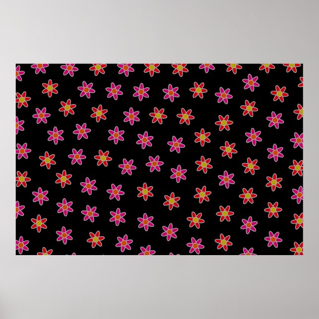 Poster Prados irregulares incluindo osteosper florescente (Frente)
