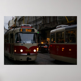 Poster Praga Trams: Bêbado nas Pedras Básicas