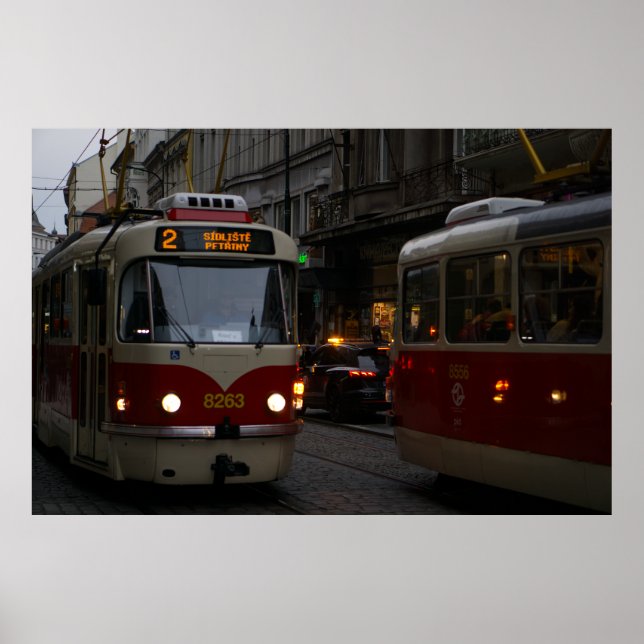 Poster Praga Trams: Bêbado nas Pedras Básicas (Frente)