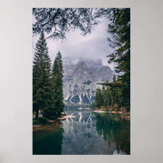 Poster Pragser Wildsee (Lago Prags)
