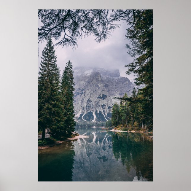 Poster Pragser Wildsee (Lago Prags) (Frente)