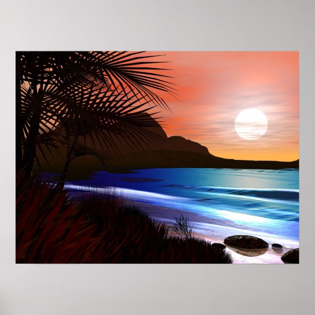 Pôster Praia (Frente)