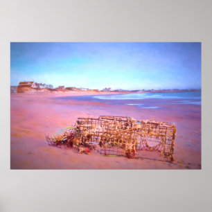 Poster Praia abandonada