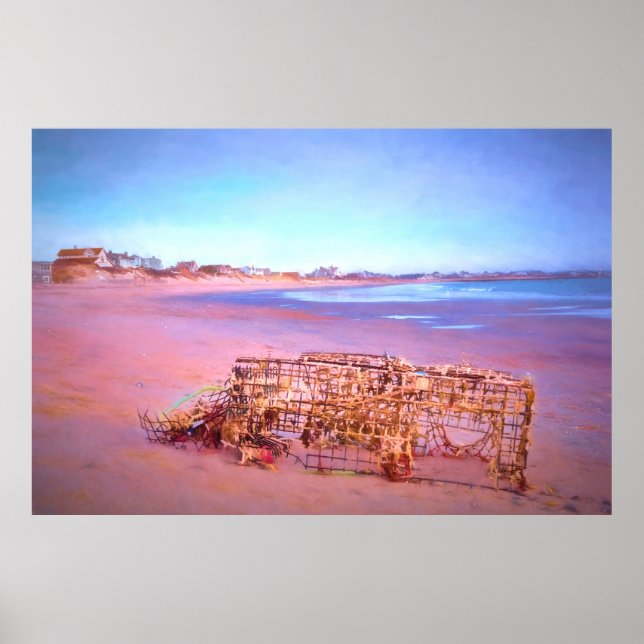 Poster Praia abandonada (Frente)