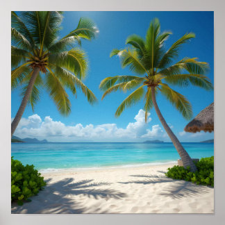 Poster Praia Americana Desertada