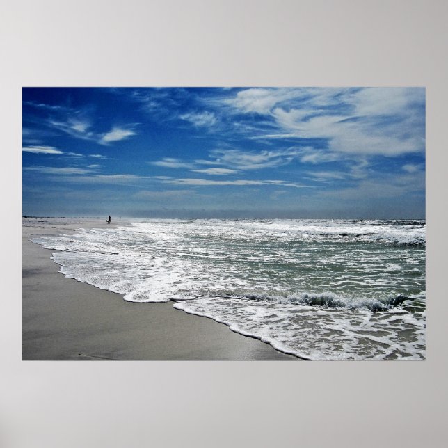 Pôster praia ao amanhecer (Frente)