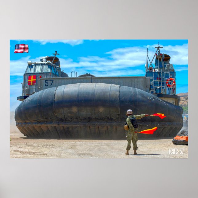 POSTER PRAIA ASSAULT - LCAC-57 (Frente)