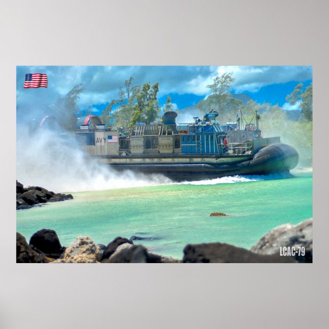 POSTER PRAIA ASSAULT - LCAC-79 (Frente)
