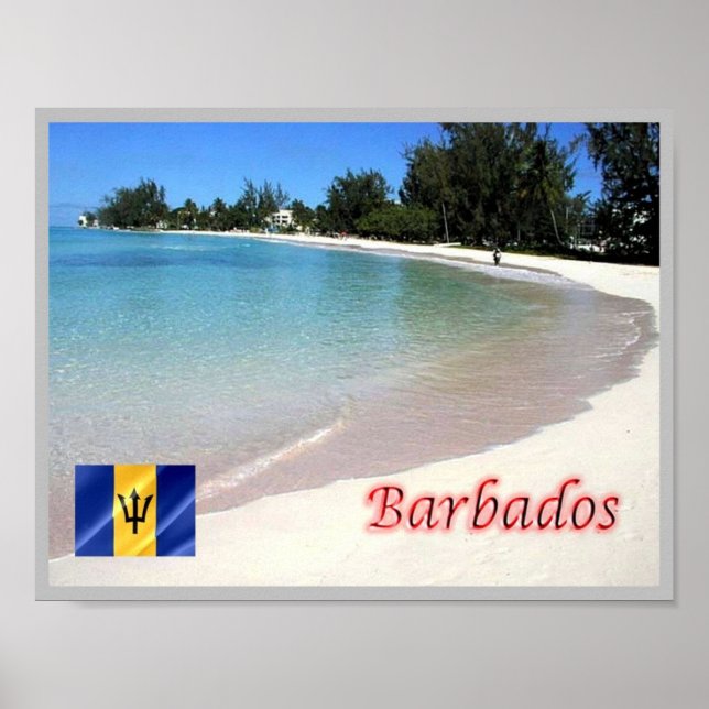 Poster Praia - Barbados - (Frente)
