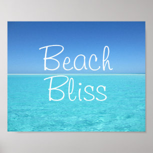 Poster Praia Bliss Paraíso Tropical