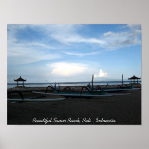 Pôster Praia bonita de Sanur, Bali - Indonésia